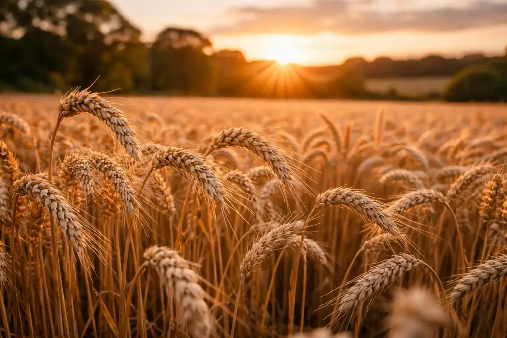 a field of wheat crop farming