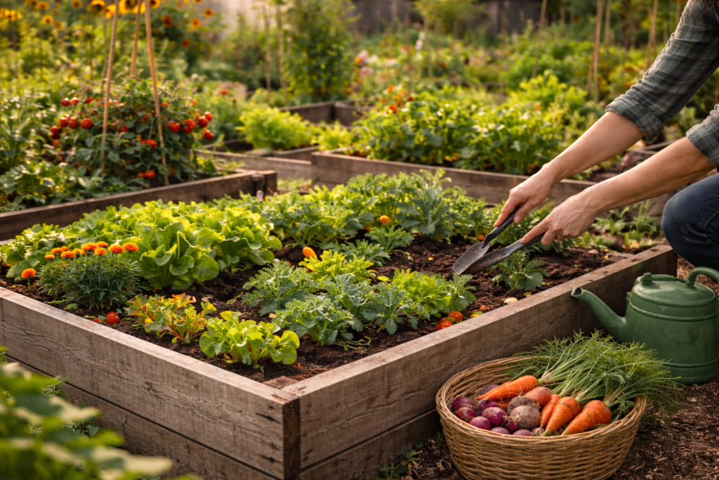 Growing bed extending crop life