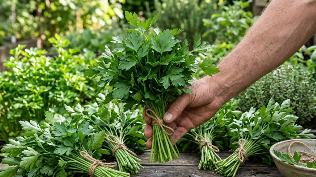 Parsley in bunches buy from farmers direct