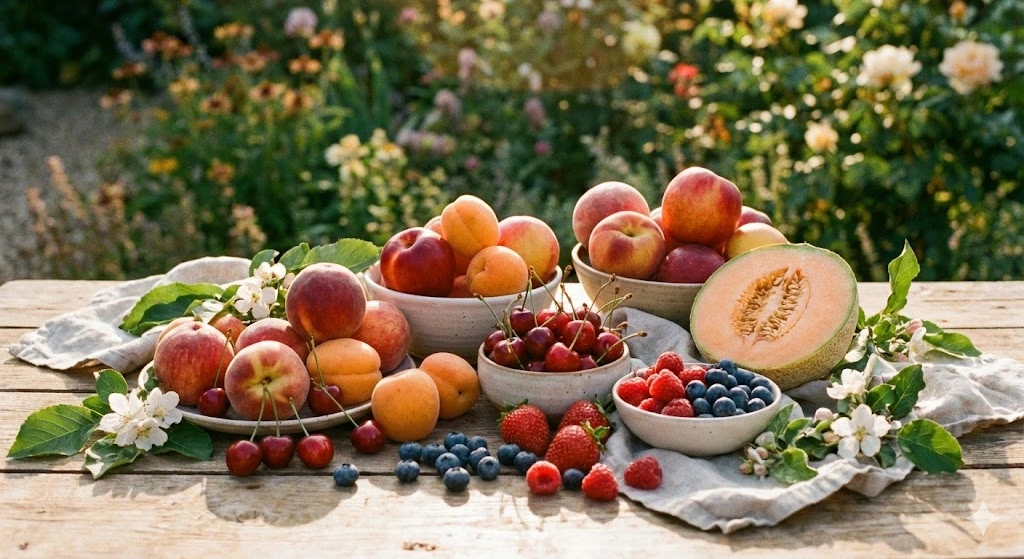 Summer fruits on a table Buy From Farmers Direct