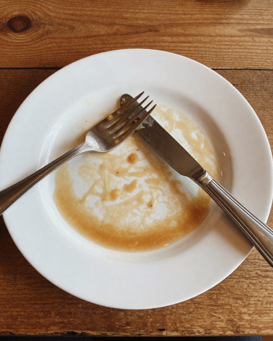 empty plate of food