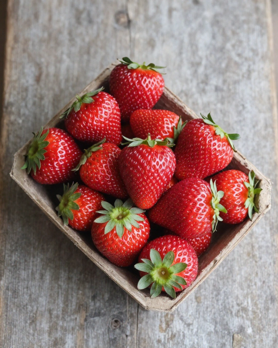 A punnet of strawberries