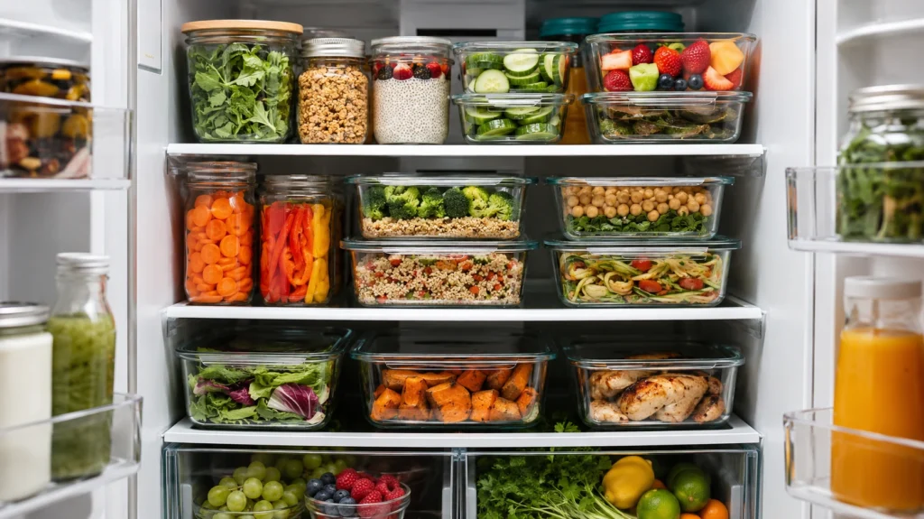how to store food in a fridge.