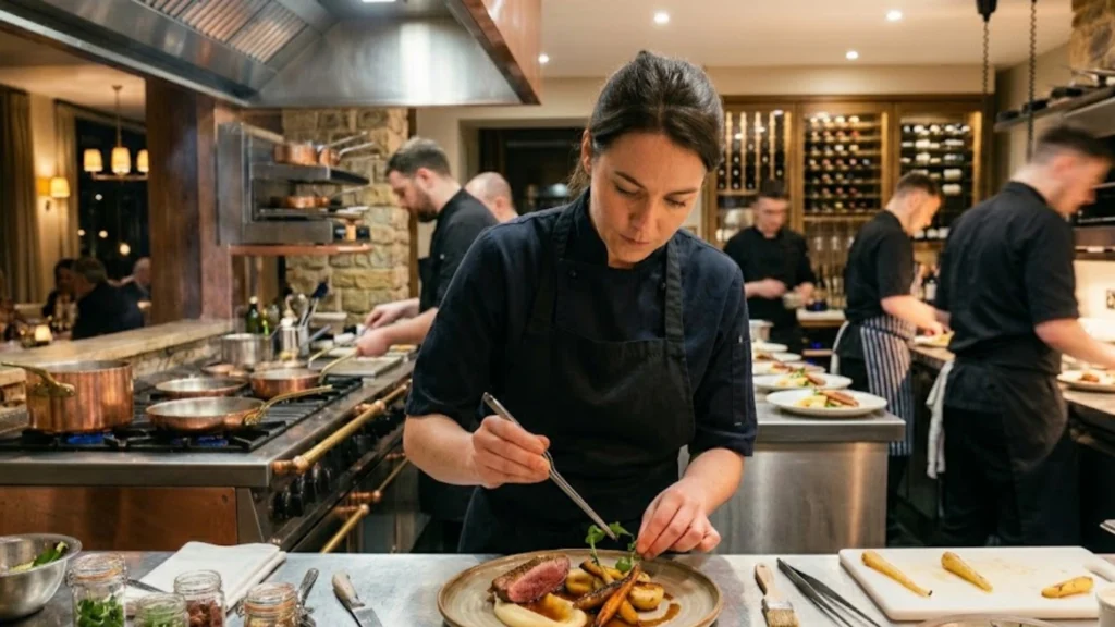A woman cooking British Food Recipes