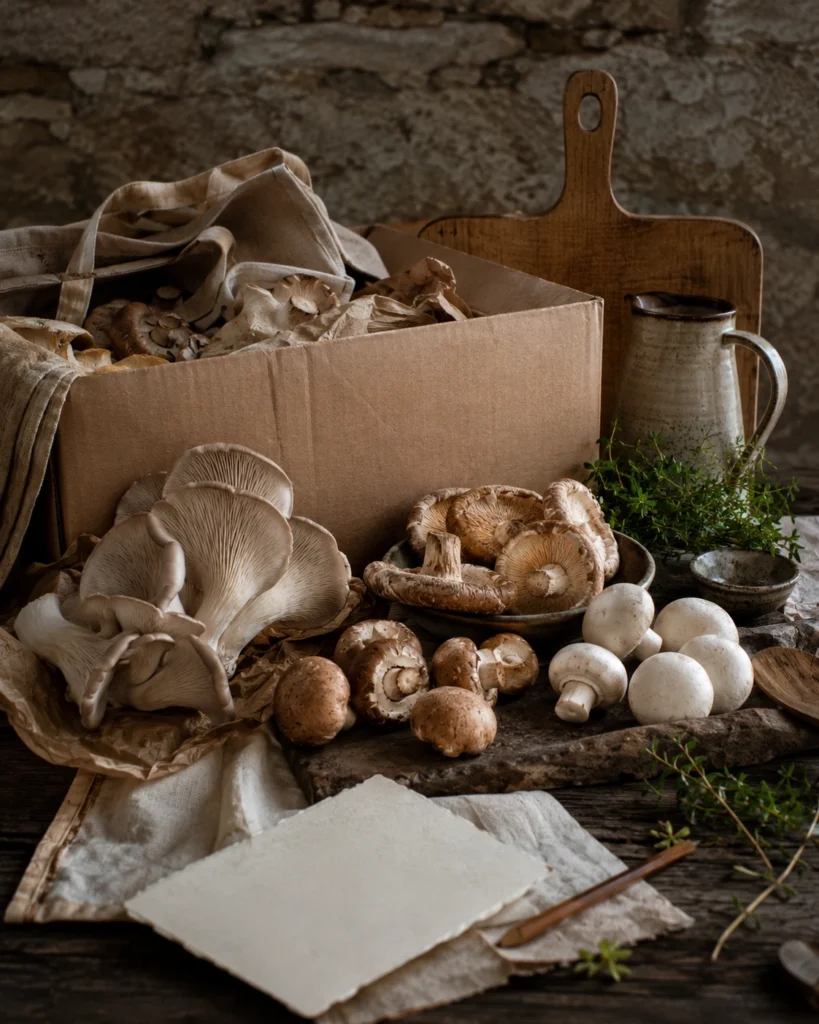 British mushrooms being supplied to restaurants