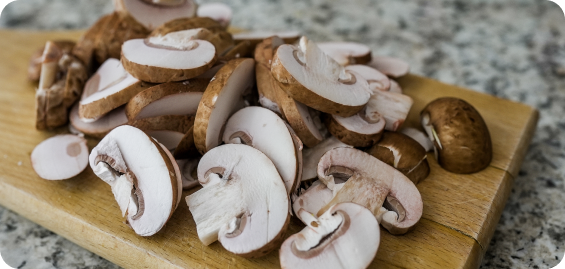chopped mushrooms