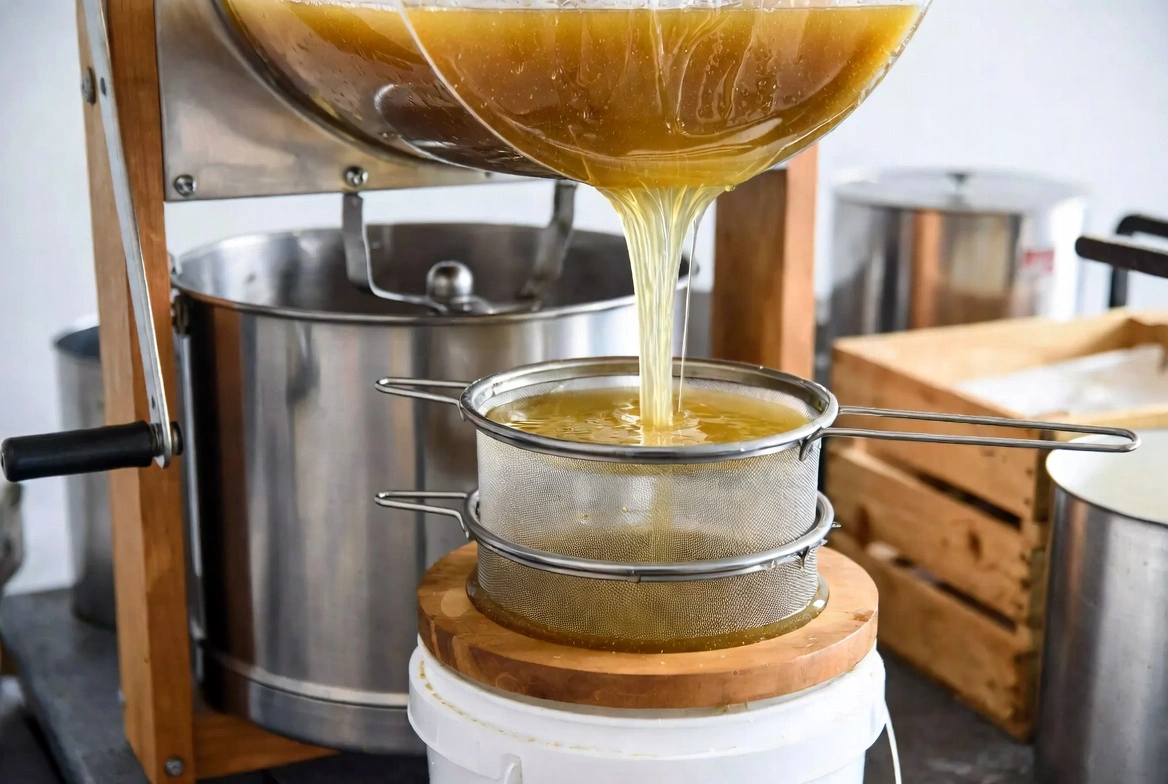 A honey harvest