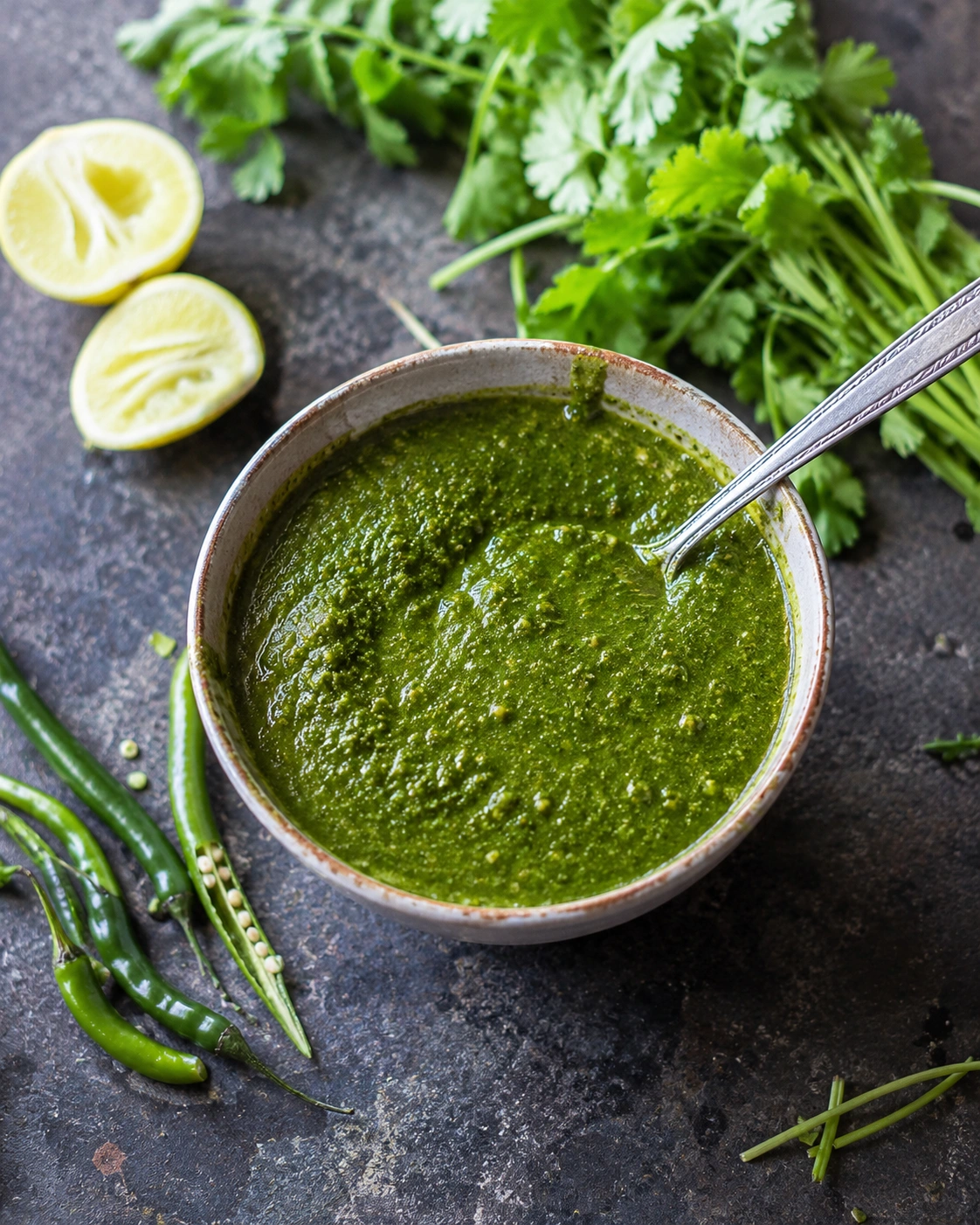 green Indian chutney