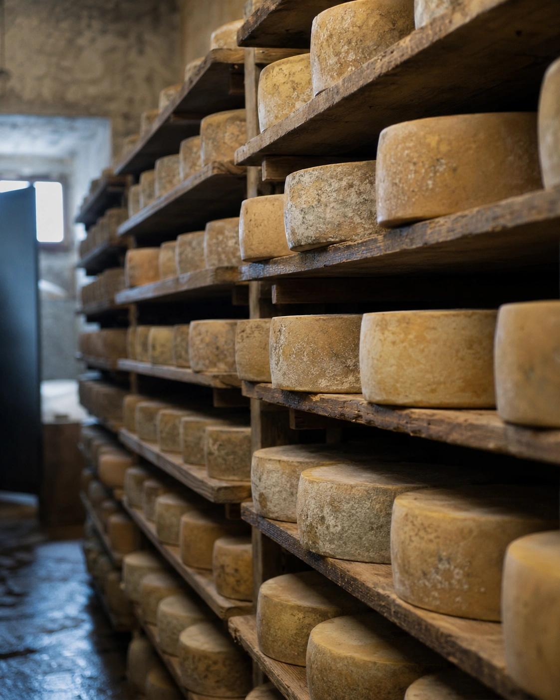 Selection of cheese stores