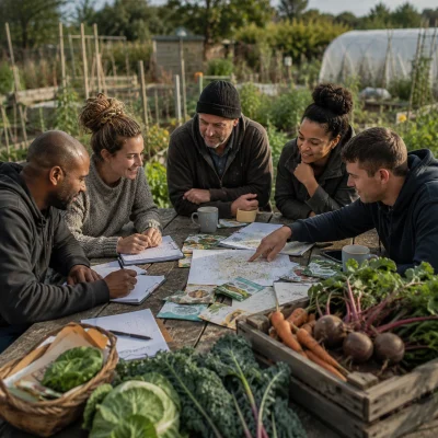 A group of people around a table